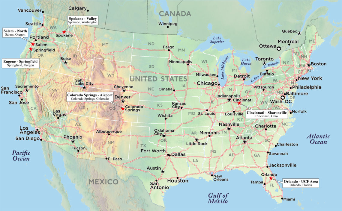 U.S. Hotels - Custom Map Making