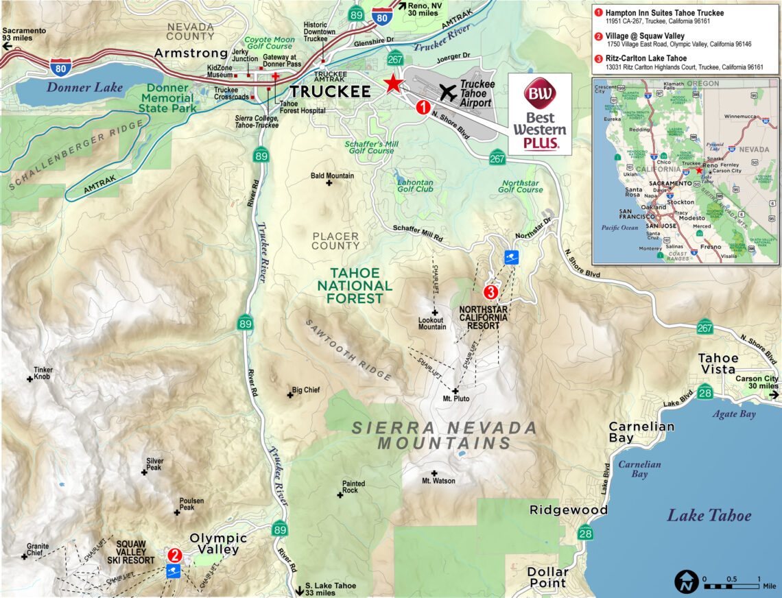 Map Of Truckee California Truckee, CA/Lake Tahoe Area | Red Paw Technologies