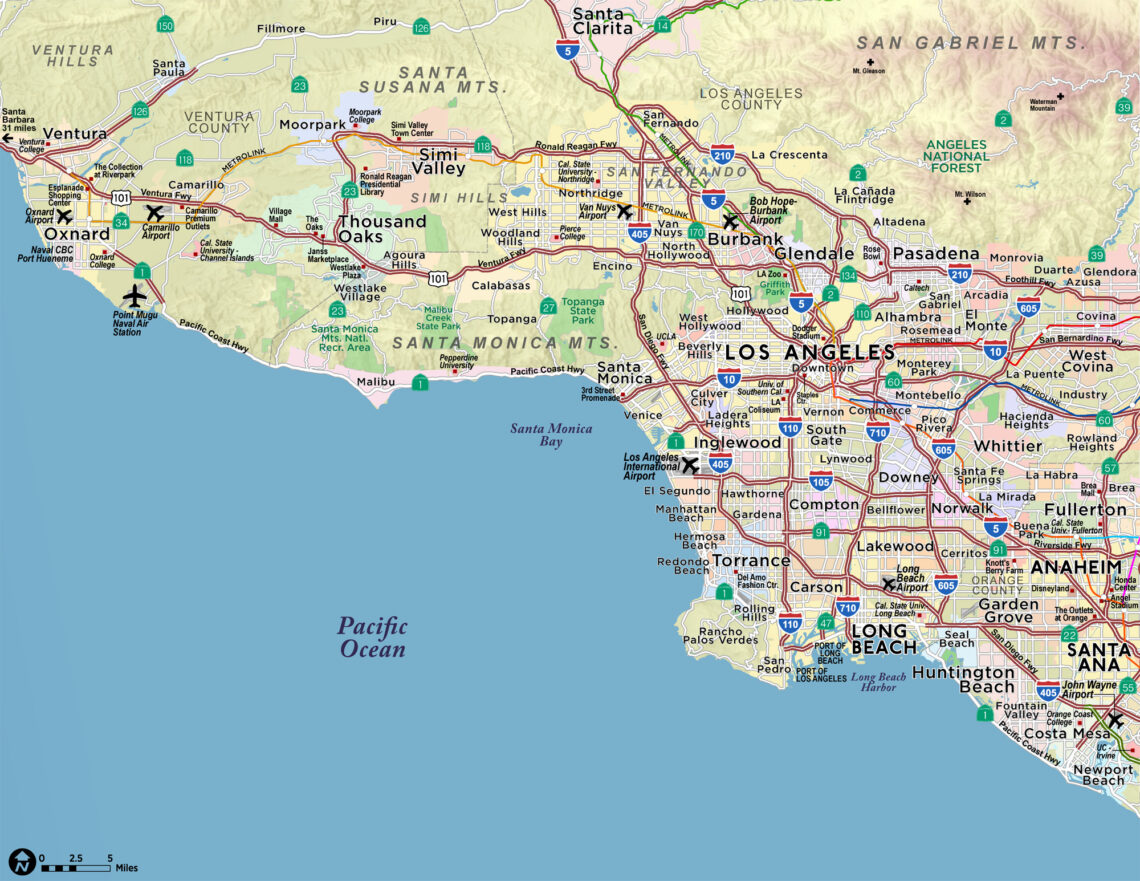 map los angeles area Greater Los Angeles Custom Mapping Gis Red Paw map los angeles area